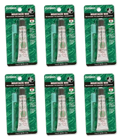 Clubman Pinaud Bartwachs - Black - mit kleinem Bartkamm 14 g