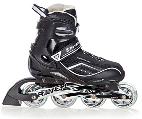 Raven Total - Patines en línea para Hombre Negro Negro Talla:XL (43-46)