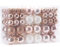 Sea Team 100 Pieces of Assorted Christmas Ball Ornaments Shatterproof Seasonal Decorative Hanging Baubles Set with Reusable Hand-held Gift Package for Holiday Xmas Tree Decorations, Rose Gold