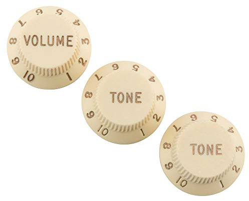 Fender Road Worn Stratocaster Knobs (1/4) - Aged White