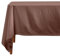 HOMESCAPES Braune Tischdecke mit Hohlsaum aus 100% Baumwolle 178x300 cm, XXL Tischtuch rechteckig, waschbar & pflegeleicht