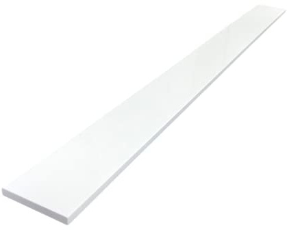 Threshold.Shop Super White Engineered Marble Threshold for Shower Curb, Bathroom Vanity Backsplash, Window Sill, Door Transitions (5 x 60)