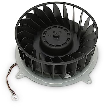 Internal Cooling Fan, ABS and Metal 23 Blades CPU Fan, KSB1212HGG4E DC 12V, 2.15A, 3 Pin Replacement Fit for 5 Console