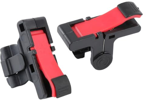 Homoyoyo Verstellbare Kupferinduktions-schnelltasten Für Handy Fps-spiele Gamecontroller Schwarz Rot Hühnerfressendes Spielhilfsmittel