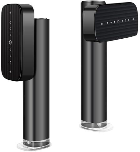 HeBeny Clothes Steamer, Steamer for Clothes, Portable Handheld Garment Fabric Wrinkles Remover, 15-Second Fast Heat-up Travel Iron, Detachable Water Tank Garment Steamer