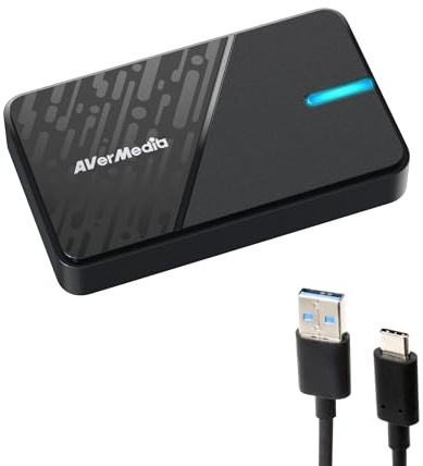AVerMedia GC311G2 Streamline MINI+ Carte de capture pour streaming, passage HDR 4K60, enregistrement vidéo 1080p60, capture de jeu pour PS5, Xbox, Switch, PC, compatible avec Twitch, OBS, Windows, Mac
