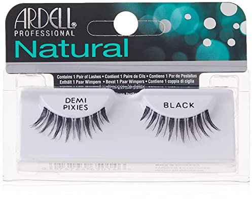 Forever Living Ardell Pestañas Postizas Naturales Demi Pixies Black | Incluye Pegamento, color Negras