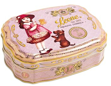 Leone depuis 1857 – Boîte en métal Pâtes de Fruits Liberty Rose - Pâtes de Fruits - Bonbons Leone Végans et Sans Gluten - Coffret Cadeau de 200g