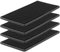 Rubber Service Bar Mat, Anti-slip12 x 6 Rubber Bar Spill Mat, 4 Pcs Premium PVC Pad for Kitchen, Restaurant, Countertop, Hotel, Beverages