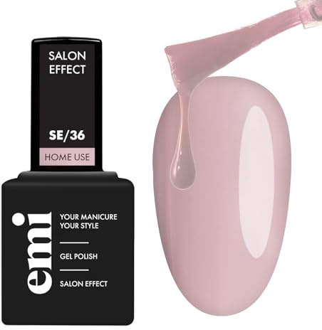 EMI Salon Effect Ash Blush HEMA free gel polish long-lasting color home use UV/LED/CCFL lamp 9 ml
