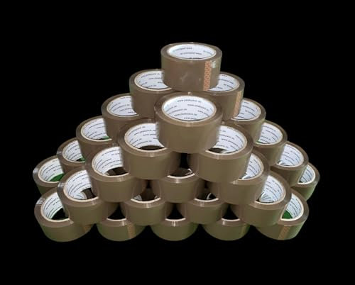 PeakPack Klebeband 36 Rollen Braun Verpackungsklebeband Packband Paketklebeband 66m x 48mm Leise Qualität 45my