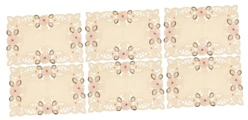 Ciieeo 3sets European Style Placemat for Home Decor Practical Table Mat for Party Supplies Table Mats Protect Dining Tableware