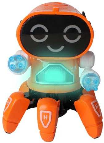 Generico Robot giocattolo con luci – Polipo musicale con sensore intelligente a forma di robot | Giocattolo luminoso per bimbi attività interattiva educativa casa intrattenimento regalo comple