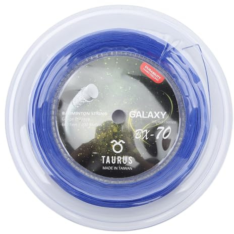Cuerda de Bádminton POWERTI BX70 0 7mm Alta Elasticidad Nylon Multifilamento 200m Accesorio Profesional para Raquetas Entrenamiento y Competición Color Azul