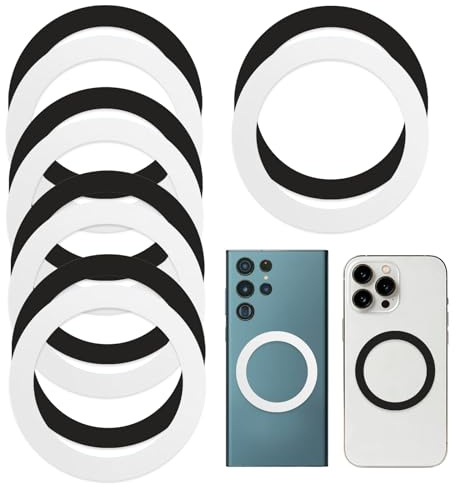 10PCS MagSafe Ring Adesivo Magnetico Anello Smartphone Magnete per Custodia - Ultra Sottile 0,3mm MagSafe Compatibile con Accessori Magnetico