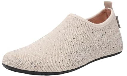 Escarpines Mujer Zapatillas Barefoot Mujer, Zapatos De Agua Mujer De Secado Rápido Sin Cordones Zapatillas Playa Suela De Goma Antideslizante Ligeros Zapatos De Natación Para Actividades Al Aire Libre