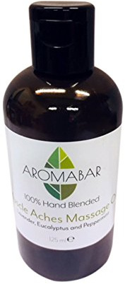Muscle Aches & Pains Massage Oil 125ml Pre-Blended 100% Natural Ingredients