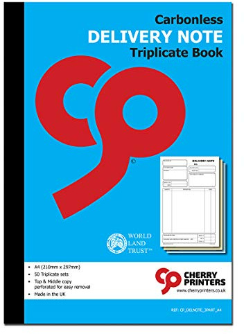 Cherry Printers Carnets de livraison autocopiants NCR A4 50 lots