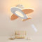 FANLG LED Deckenleuchte Flugzeug moderne Deckenlampe holz 50CM 40W Kinderlampe dimmbar Deckenleuchte mit Fernbedienung 3000K-6000K, Holz Deckenlampe für Kinderzimmer | Schlafzimmer | Wohnzimmer