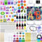 MUOIVG Epoxidharz Set Anfänger 408 ml, Glasklar Resin harz Gießen Set Mit Epoxidharz Zubehör, Epoxidharz, Farbe, Glitzer DIY Schmuckherstellung für Halskette, Ohrringe, Schlüsselbund