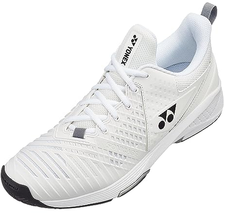 Yonex Sonicage3 Wide Herren Sandplatzschuhe, Farbe:weiss/schwarz, Größe:43