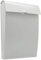 Wall Mounted Post Box | Glossy Finish Postbox | Galvanised Steel Outdoor Mailbox | Lockable Weatherproof Outside Postbox | Letterbox for Wall | M&W (White)