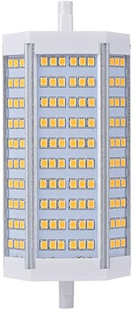 yongjia R7S 135mm luz led 30W 3430lm R7S bombilla LED, no regulable, para paisaje y lámparas de pie(Warm white)