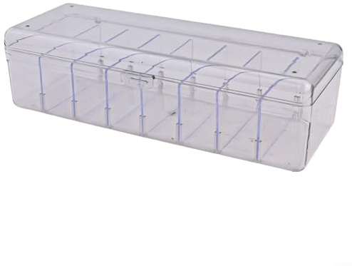 Boîte de rangement transparente en plastique robuste pour cartes à collectionner, câbles de données et bijoux. Grande capacité