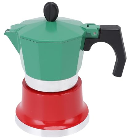 Topiky Cafetería, Pot Moka Italiana 3 Taza, Stovetop Creador, Cafeteras Italianos Percolato Espresas Cabricantes Capaces Geca Mocha Café Máquina para Acampar en Casa Camping