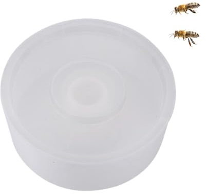 Gsycle Alimentador de Agua de Abeja, 2 l de plástico Beehive Bee Alimentador de Abejas Entrada de la Colmena Tazón para Beber Beekeeping Equipo de Bebida