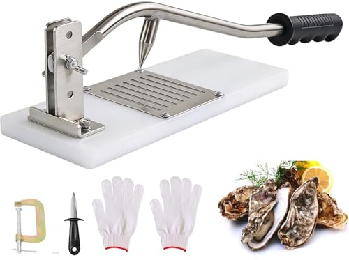 TOOSOAR Coltelli Ostriche Professionale,Coltello per Ostriche in Acciaio Inox Regolabile,Kit Apri Ostriche,per Ristoranti e Case,Strumenti per Il Pesce