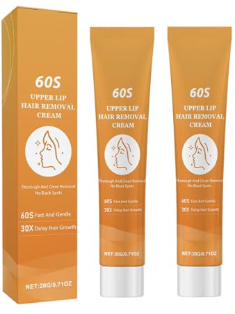 NHPY 2 PCS Cremas Depilatorias,Crema Depilatoria Facial y Corporal, Cream Depilación para Mujer y Hombre,Hair Removal Cream, Depilación Suave,crema depilatoria mujer,Adecuado para Pieles Sensibles