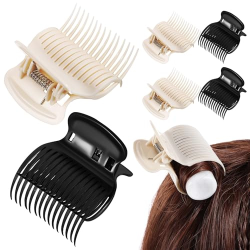 Zerodeko Pinces à Cheveux Lot de 12 pour Bigoudis Chauffants en Plastique Abs Léger Compatibles Plupart des Bigoudis, Accessoires de Coiffure pour Femmes et Filles