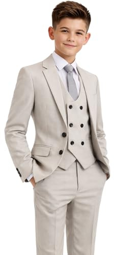 Boys 5 Piece Taupe Suit Milano Mayfair (UK, Age, 12 Years)