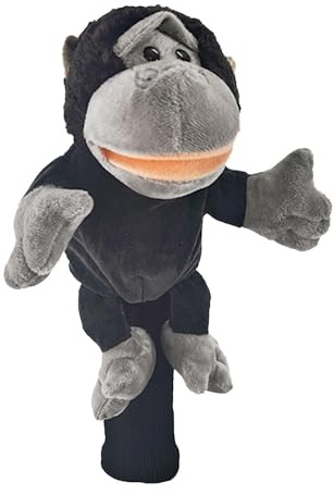 Fundas divertidas para palos de golf, fundas para palos de golf, divertidos animales de peluche, cubierta de cabeza, cubierta de diseño de animales, protector de palos , accesorio de golf