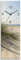 ARTLAND Wanddeko Wanduhr ohne Tickgeräusche Glas Funkuhr 20x60 cm Rechteckig Lautlos Strand Nordsee Meer Landschaft Küste Meer Maritim S9ZI