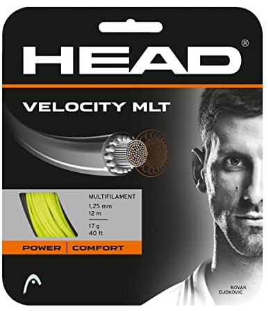 HEAD Velocity Mlt Set Tennis-Saite, gelb, 1.30 Mm / 16 g