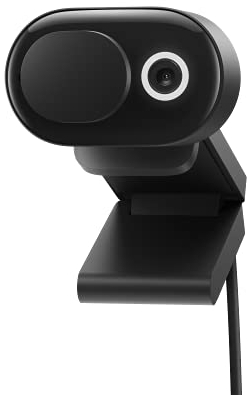 Microsoft 8L3-00005 - Modern Webcam, DFOV of 78° (HFOV 69°, 16:9 Aspect Ratio), Black