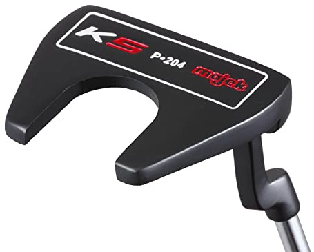 Majek K5 P-204 New Red and Black Golf Putter Right Handed Bullet Style Forgiving Mallet with Alignment Line Up Hand Tool 33 Inches Precision Steel Shaft Senior Lady Flex Petite Length