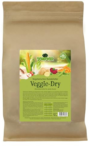 Schecker Veggie Dry Nourriture sèche pour chien végétarienne Idéal pour toutes les viandes allergiques 12 kg