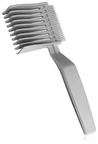 HSIXHAF 1 Stück Friseurkamm für Männer, Fade, speziell entworfener Stil, professionelle Haarschneidehilfe, gebogene Positionierung, Bartstyling und entwickelte Koteletten