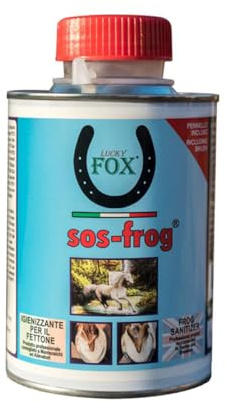Lucky Fox SOS FROG® Soluzione per il Fettone del Cavallo, Aiuta la ricrescita dei Tessuti Danneggiati, Indicato anche in presenza di Tarlo e distaccamenti, 500ml