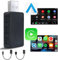 YNF Wireless Carplay/Android Auto 2-in-1 Adapter, Plug-and-Play Mini-Version, niedrige Latenz, wandelt kabelgebundene Verbindungen in kabellose um, kompatibel mit iPhone (iOS 12+) und （Android 11+