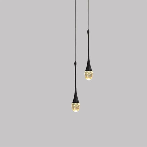Lampade A Sospensione Lampadari Da Cucina Dimmerabile Led Lampada A Sospensione Moderna In Nero Mini Illuminazione A Sospensione In Cristallo A Goccia Per Cucina Isola Camera Da Letto Corridoio Ingres