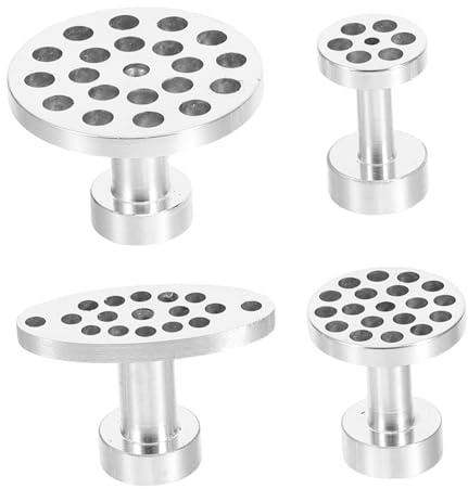 Mikinona 4pcs Aluminum Alloy Dent Puller Kit Slide Hammer Tabs Car Body Paintless Dent Removal Tool for Hail Damage Auto Panel Repair Lightweight