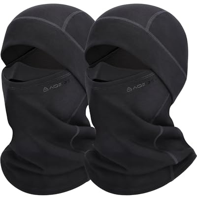 AOPREL Cagoule Balaclava Mélange Modal-Laine Hiver Masque de Ski Cagoule pour Homme Femme Masque de Visage Coupe-Vent Thermique Masque de Ski pour Vélo, Ski, Moto, taille unique