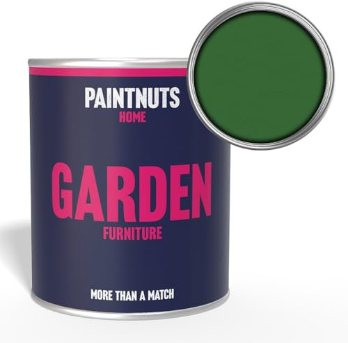 Paintnuts Garden Furniture Paint - RAL-6001 - EMERALD GREEN Matt 250ml Tin
