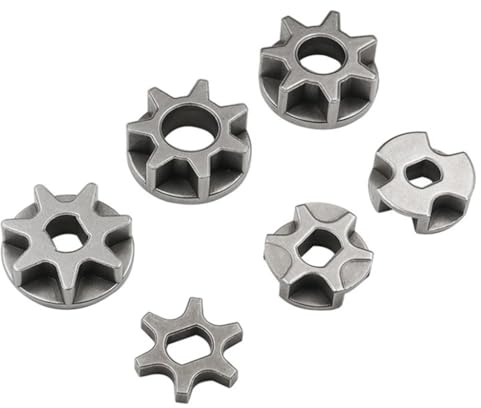 Engrenage de chaîne de pignon M10 M14 pour meuleuse de rechange pour tronçonneuse 7/6/3 dents Support électrique Outil électrique Engrenage