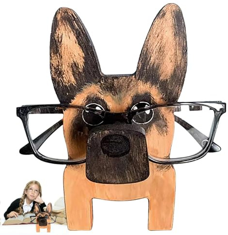 Porta occhiali da sole in legno | Unico supporto per occhiali in legno per animali domestici, pastore tedesco, cane a forma di salsiccia, supporto per occhiali da sole, decorazione per la casa