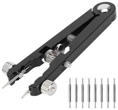 aiyraa Uhrenarmband Werkzeug,Typ Uhrenarmband Federstegzange auf Aluminiumlegierung mit 8 Spitzen,Uhrenwerkzeug Armband Entferner,Präzisionspinzetten für Uhrenarmbänder Wechseln und Reparatur